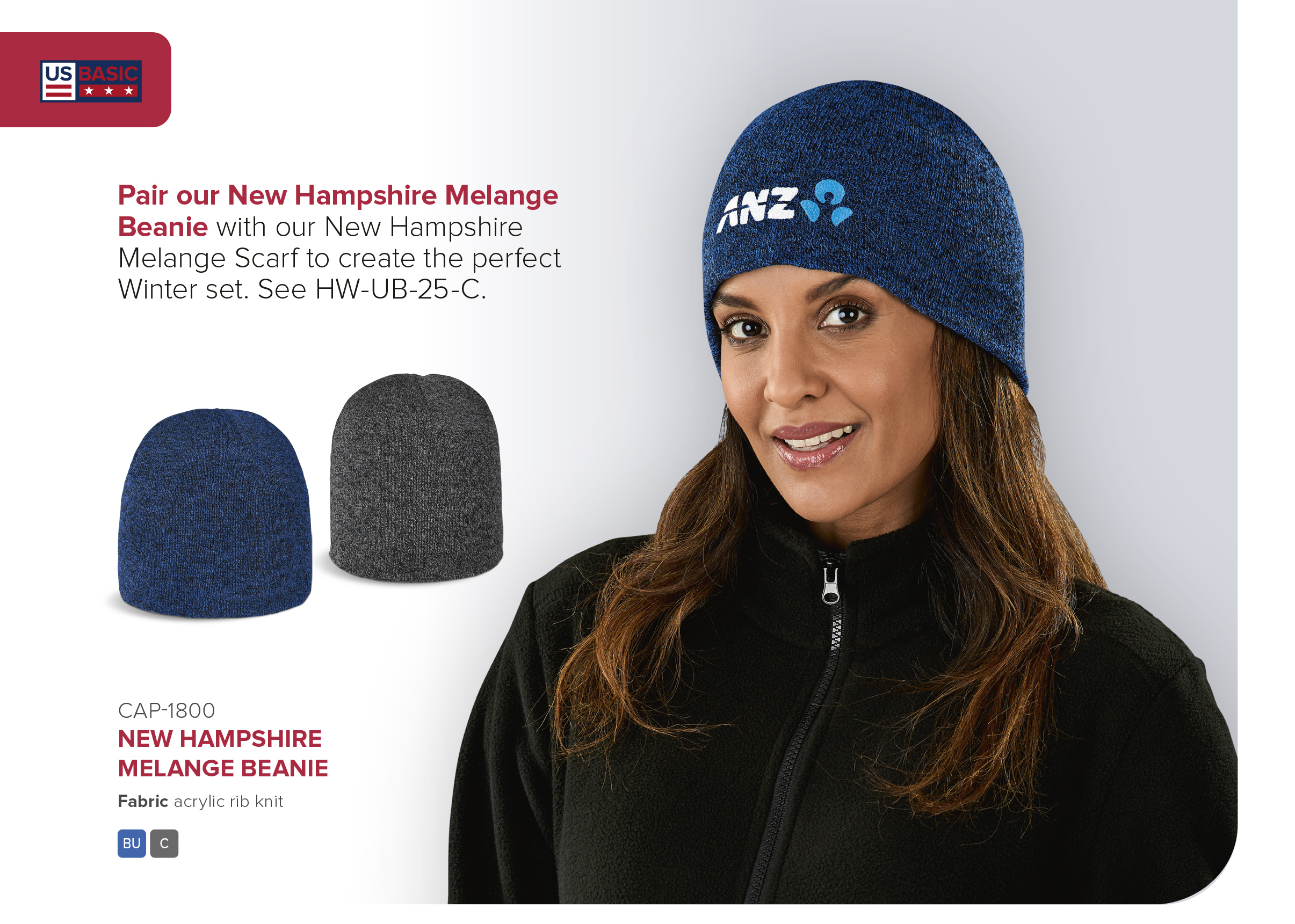 New Hampshire Melange Acrylic Beanie CATALOGUE_IMAGE